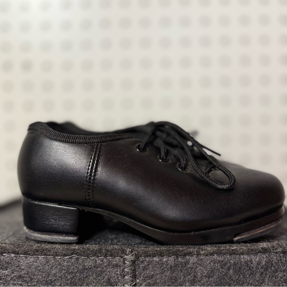 Unisex Kids Black Tap Dance Shoes size 11C